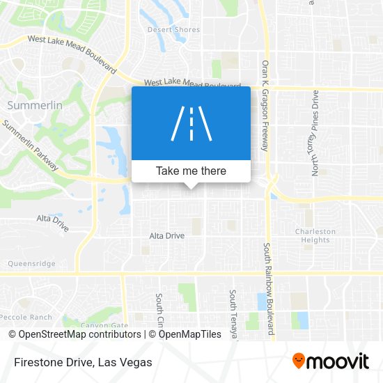 Firestone Drive map