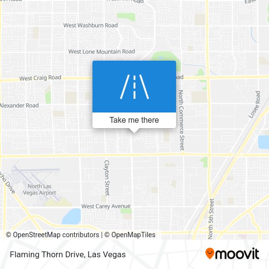 Flaming Thorn Drive map