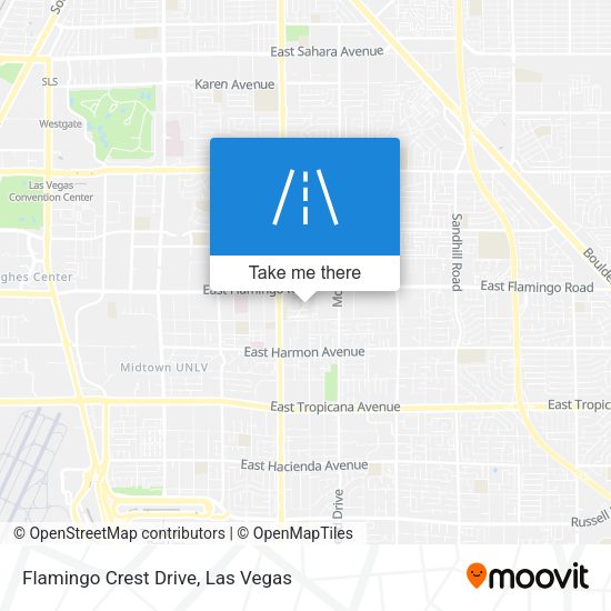Flamingo Crest Drive map