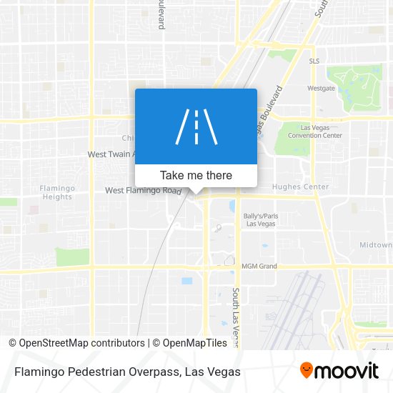 Mapa de Flamingo Pedestrian Overpass