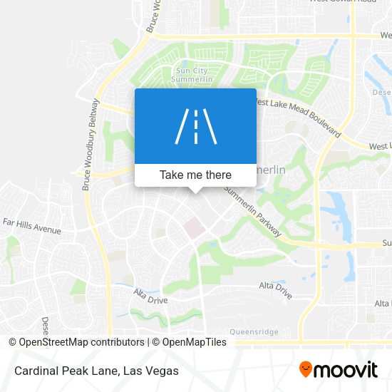 Cardinal Peak Lane map