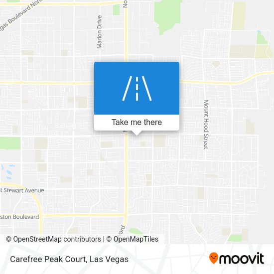 Mapa de Carefree Peak Court
