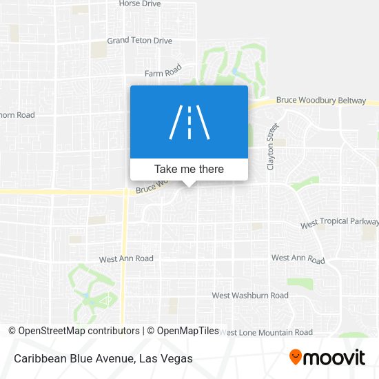 Caribbean Blue Avenue map