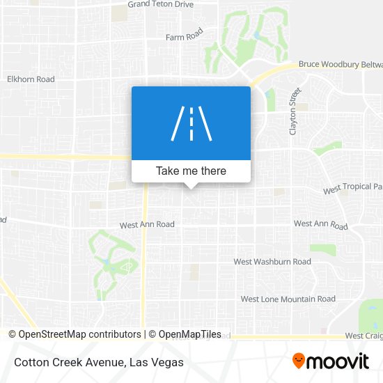 Cotton Creek Avenue map