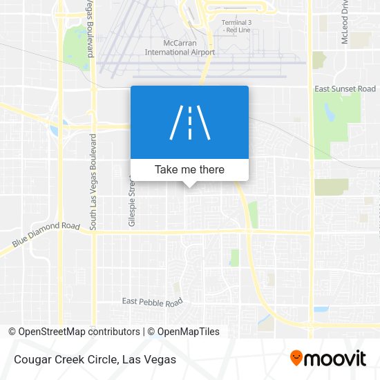 Mapa de Cougar Creek Circle