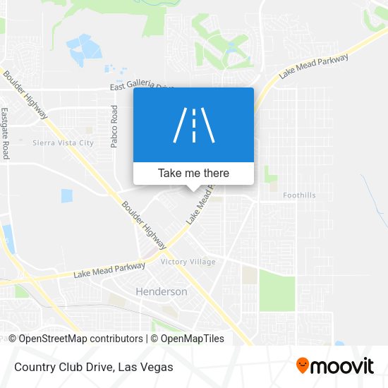 Mapa de Country Club Drive
