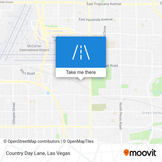 Country Day Lane map