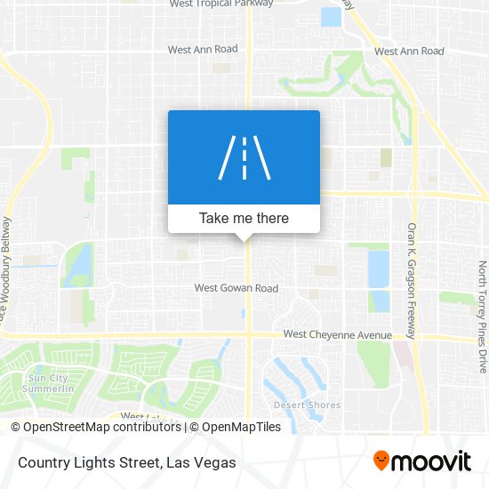 Country Lights Street map