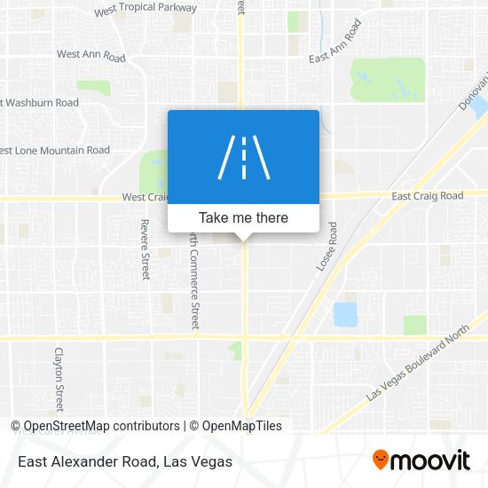 East Alexander Road map