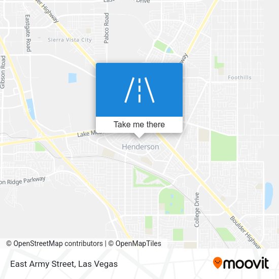 East Army Street map