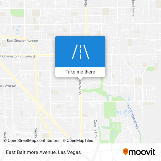 East Baltimore Avenue map