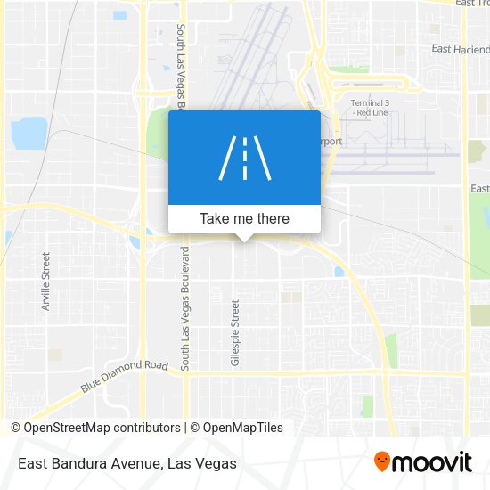 East Bandura Avenue map