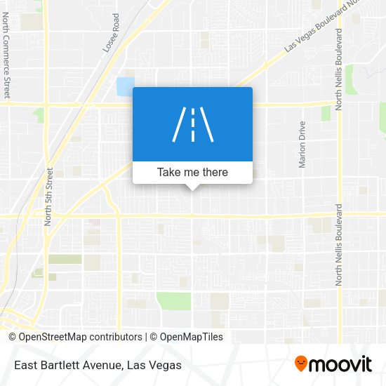 Mapa de East Bartlett Avenue