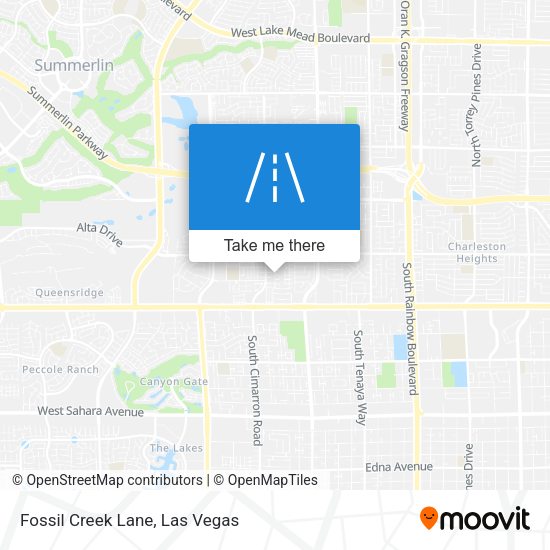 Fossil Creek Lane map