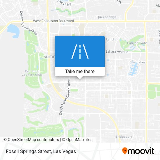 Fossil Springs Street map