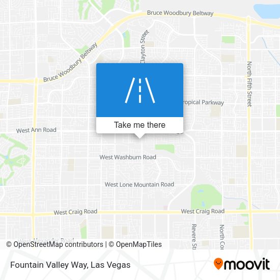 Fountain Valley Way map