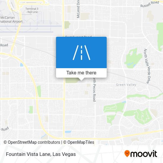 Fountain Vista Lane map