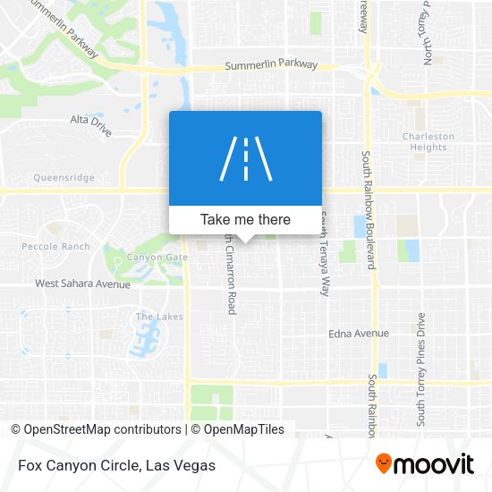 Fox Canyon Circle map