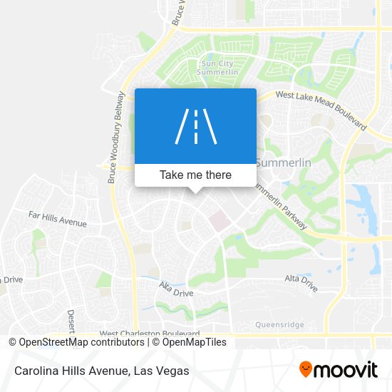 Mapa de Carolina Hills Avenue