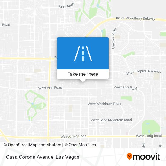 Casa Corona Avenue map