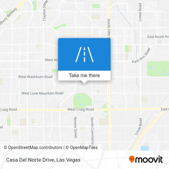 Casa Del Norte Drive map