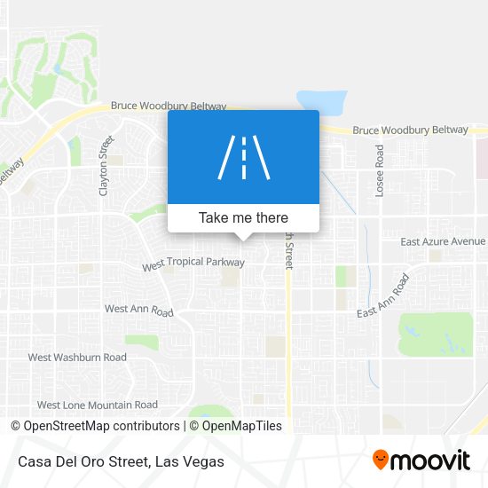 Casa Del Oro Street map