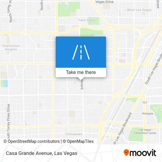 Casa Grande Avenue map