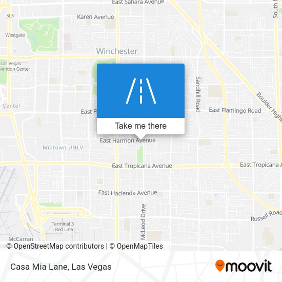 Mapa de Casa Mia Lane
