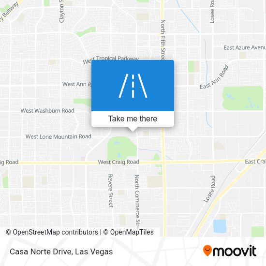 Mapa de Casa Norte Drive