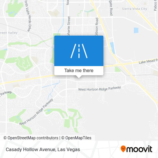 Mapa de Casady Hollow Avenue