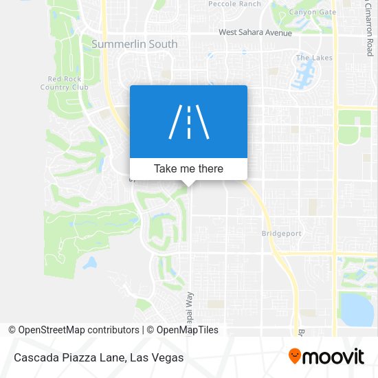 Cascada Piazza Lane map