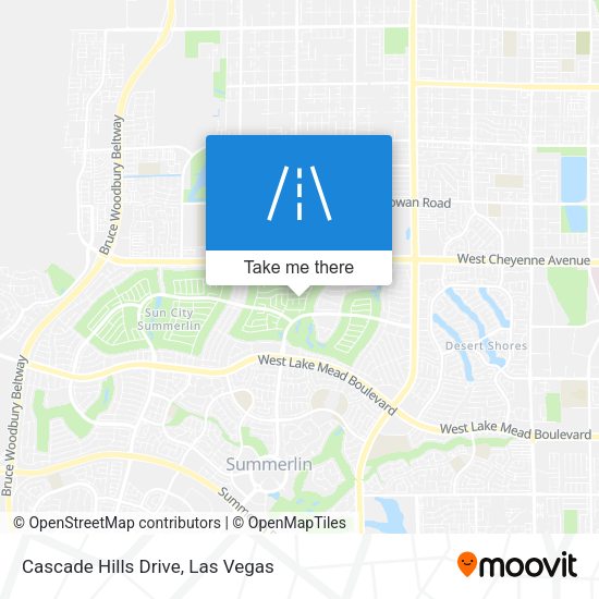 Cascade Hills Drive map