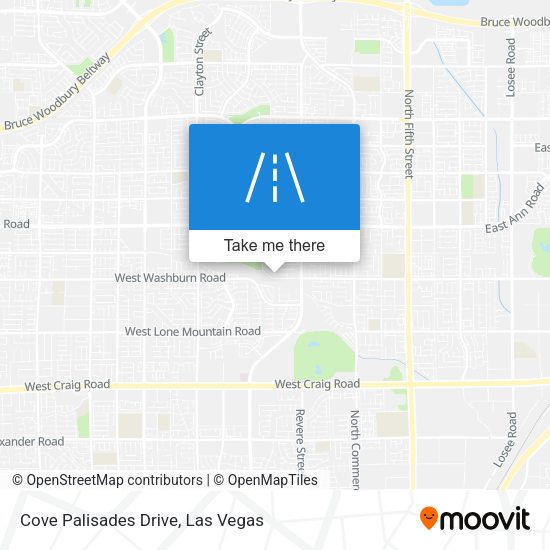 Mapa de Cove Palisades Drive