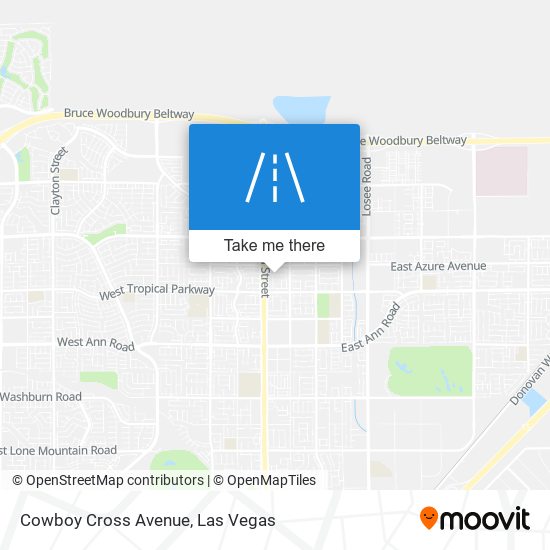 Mapa de Cowboy Cross Avenue