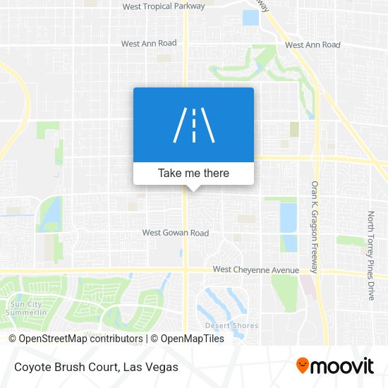 Mapa de Coyote Brush Court