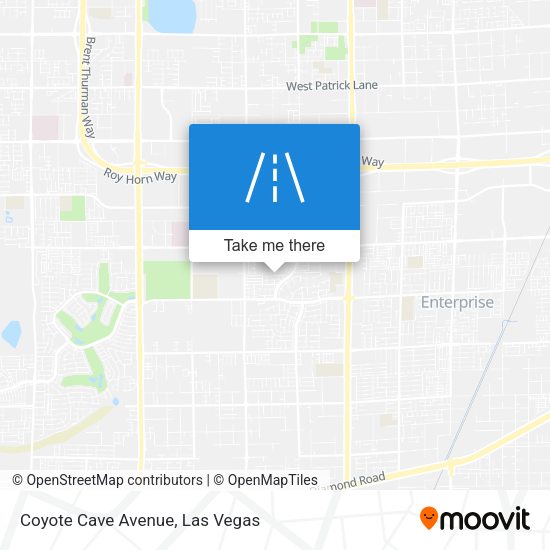 Coyote Cave Avenue map
