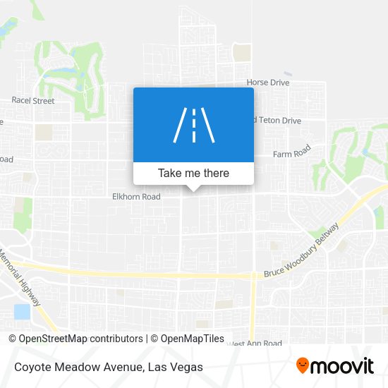 Coyote Meadow Avenue map