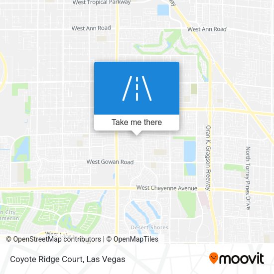 Coyote Ridge Court map