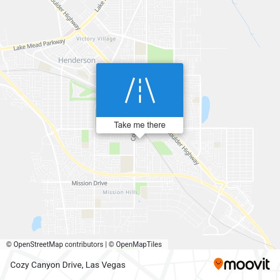 Cozy Canyon Drive map