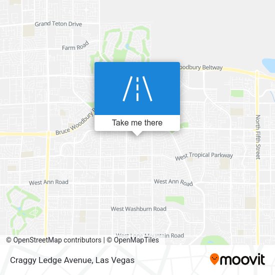 Mapa de Craggy Ledge Avenue