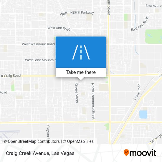 Mapa de Craig Creek Avenue