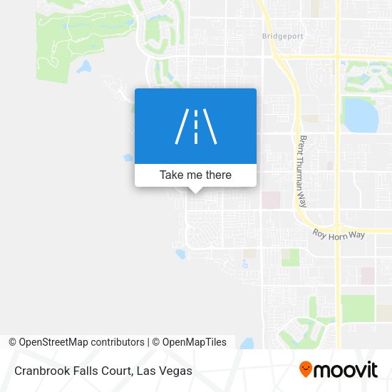 Cranbrook Falls Court map