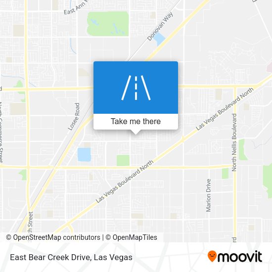 East Bear Creek Drive map