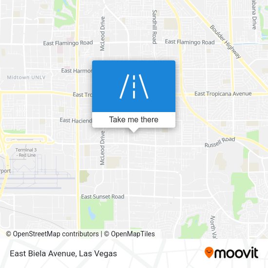 East Biela Avenue map