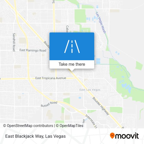 East Blackjack Way map