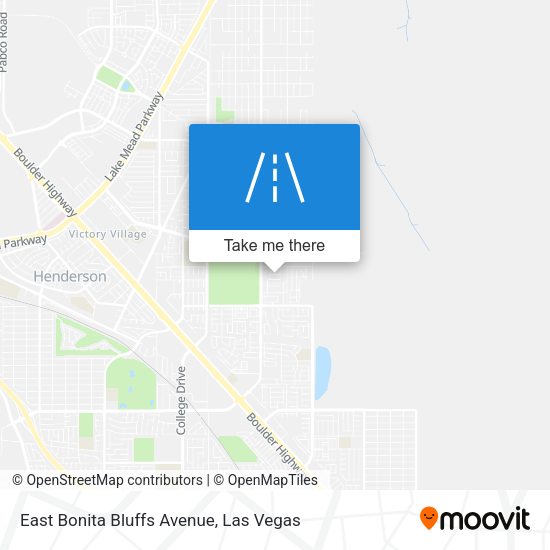 East Bonita Bluffs Avenue map