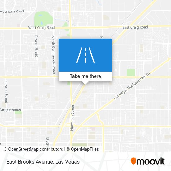 Mapa de East Brooks Avenue