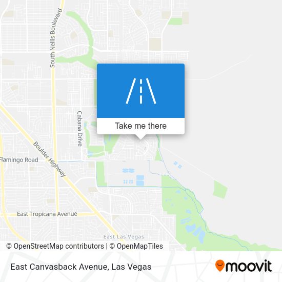 East Canvasback Avenue map