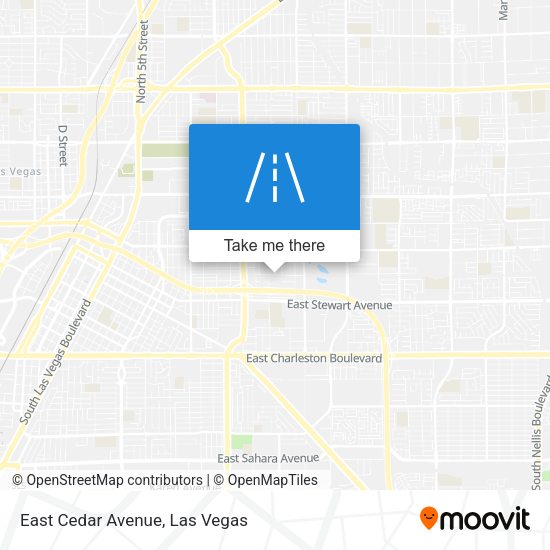 East Cedar Avenue map