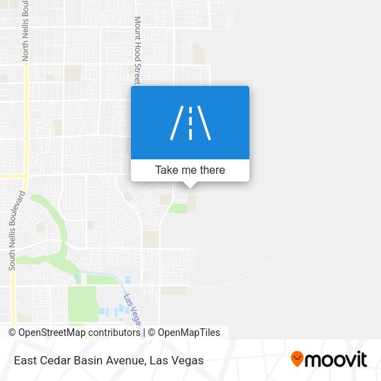 East Cedar Basin Avenue map